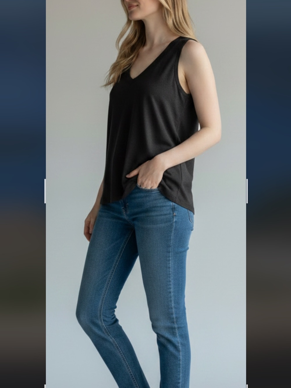 Beyond Yoga V-Neck spacedye  tie backTop size xs